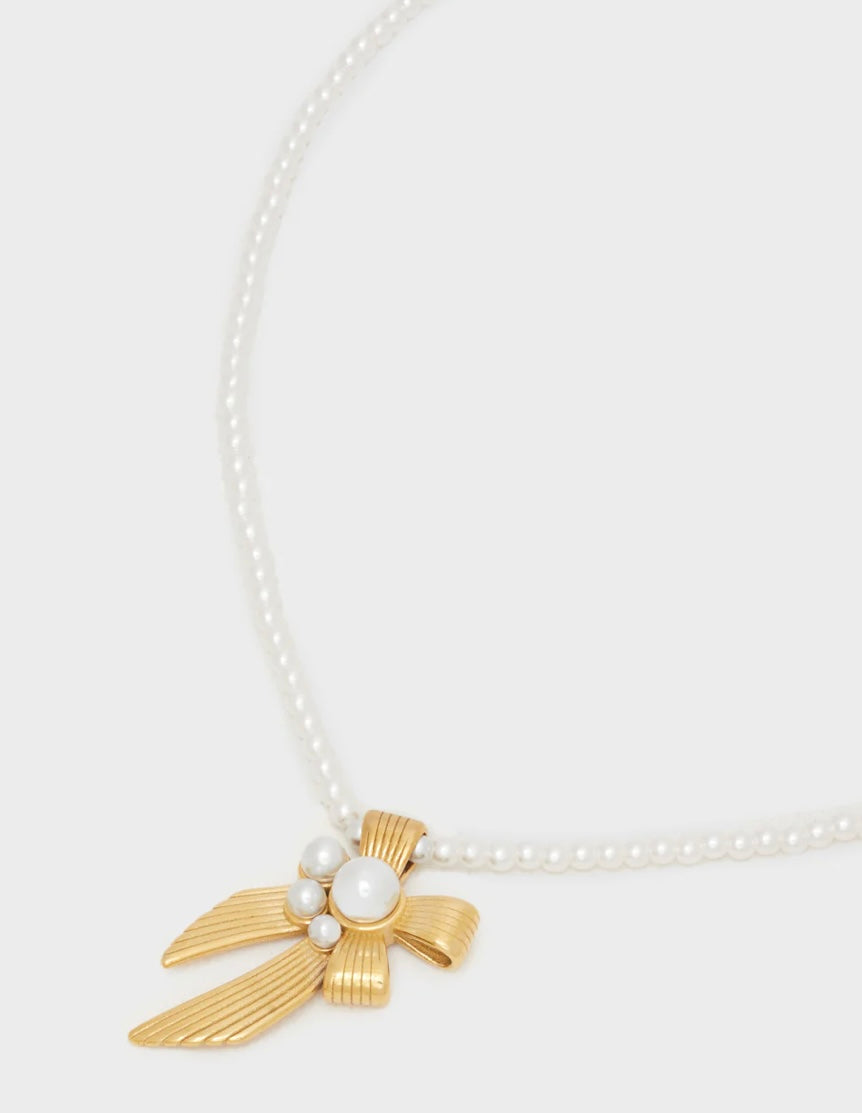 COLLANA COCCARDA PERLE ACC.INO. ORO
