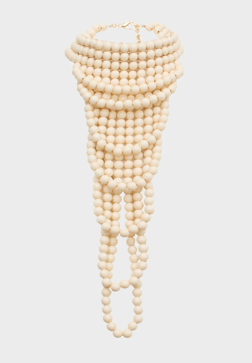 COLLANA ISA LUNGA MULTIFILO PERLE
