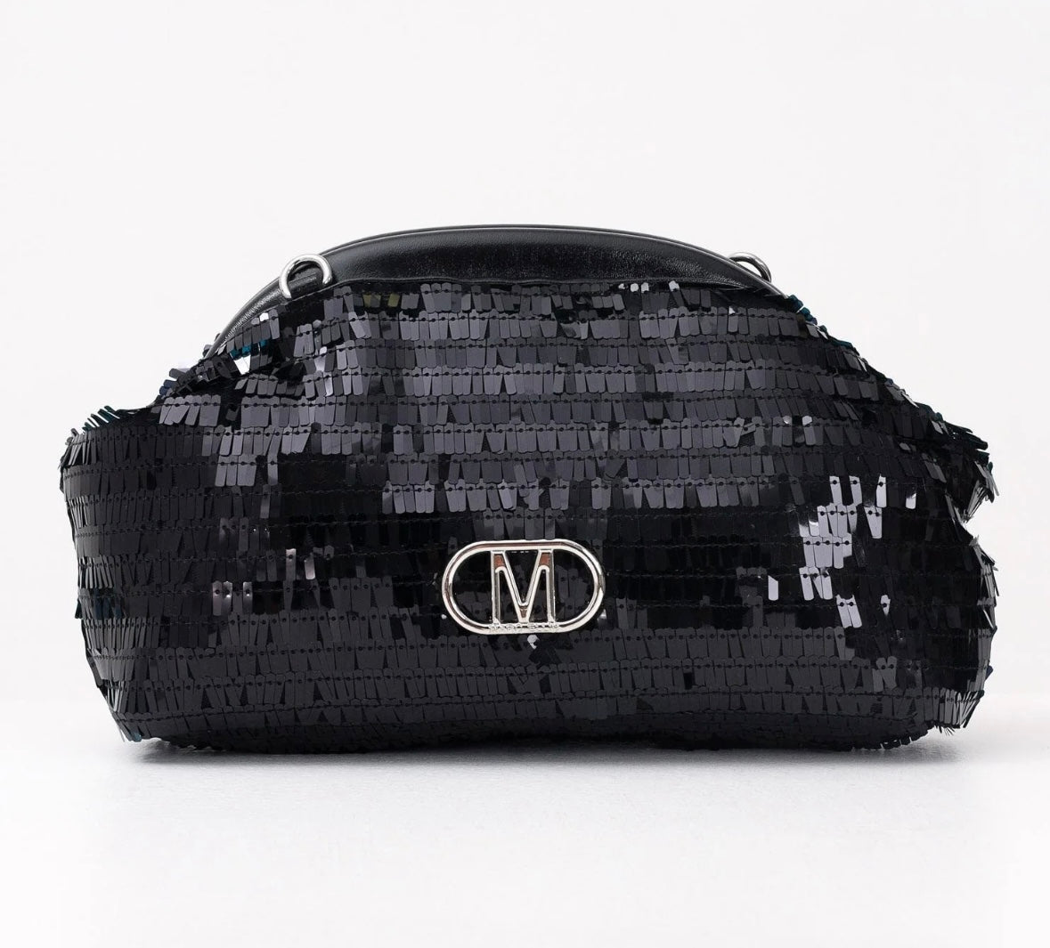 MARC ELLIS PAILLETTES CLUTH NERA