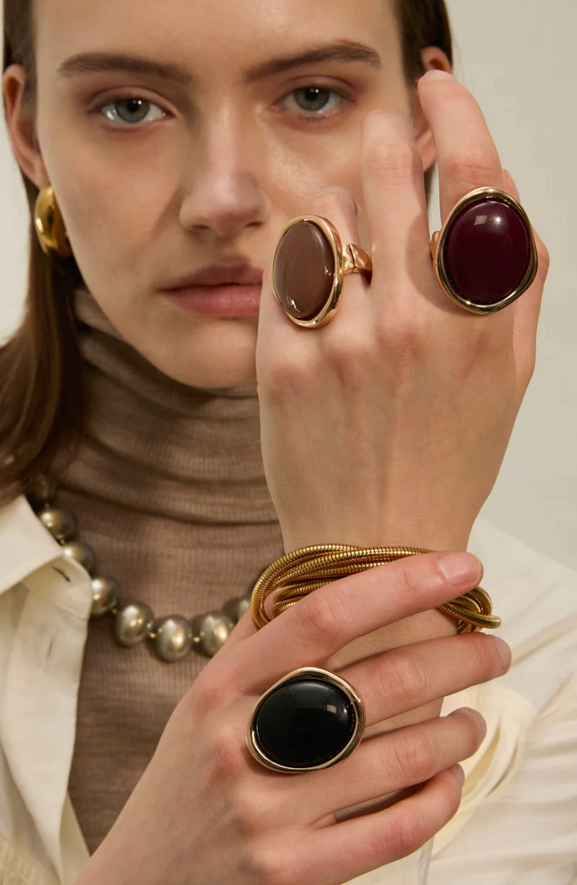 ANELLO BEAN ELASTICO TONDO RESINA