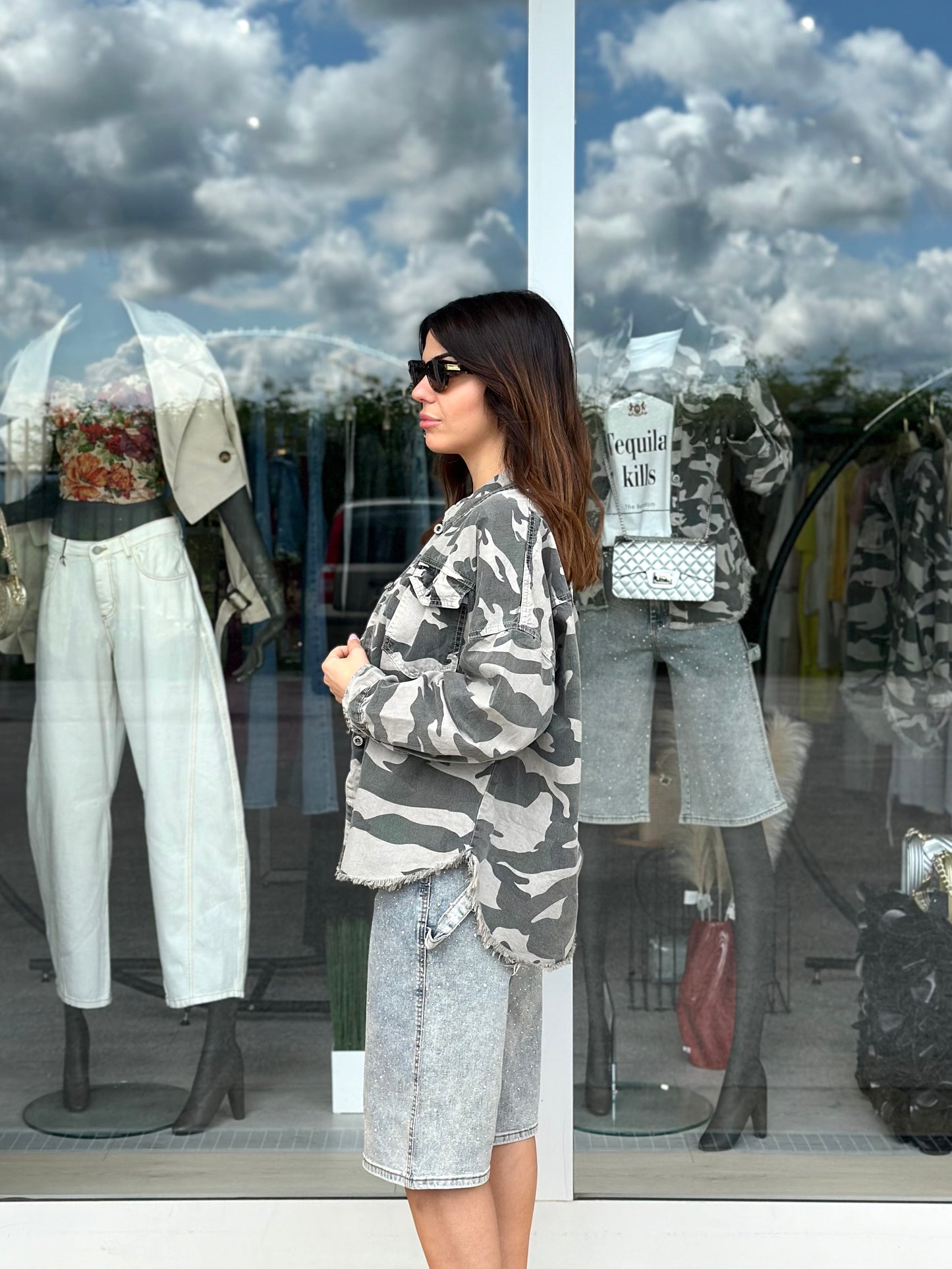 Overshirt mimetica
