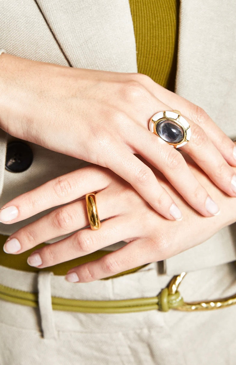 ANELLO IRREGULAR ROUND ACC.INO. ORO