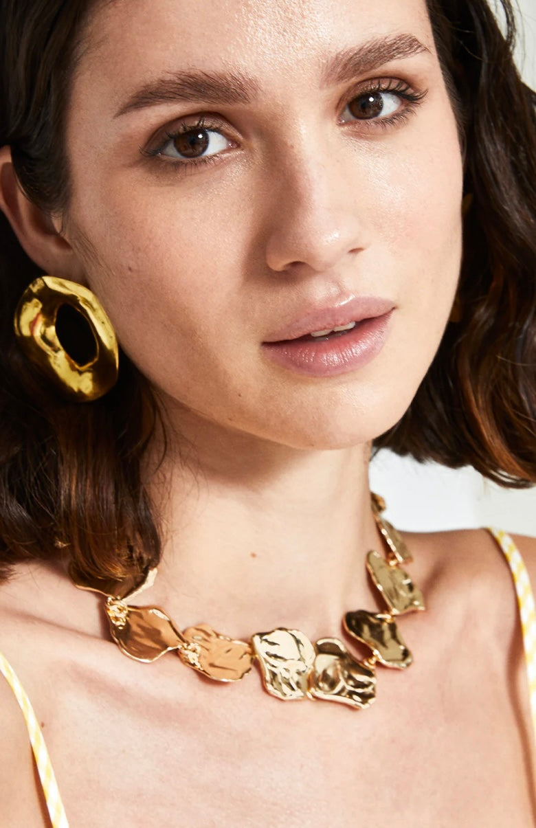 COLLANA GIROCOLLO LAVORATA ORO