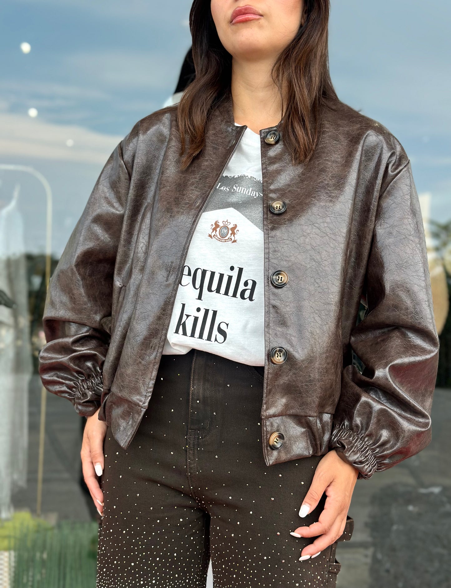 Bomber effetto vintage