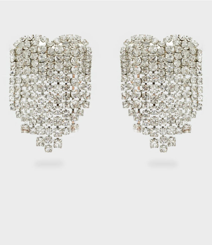 Orecchini baby heart pietre