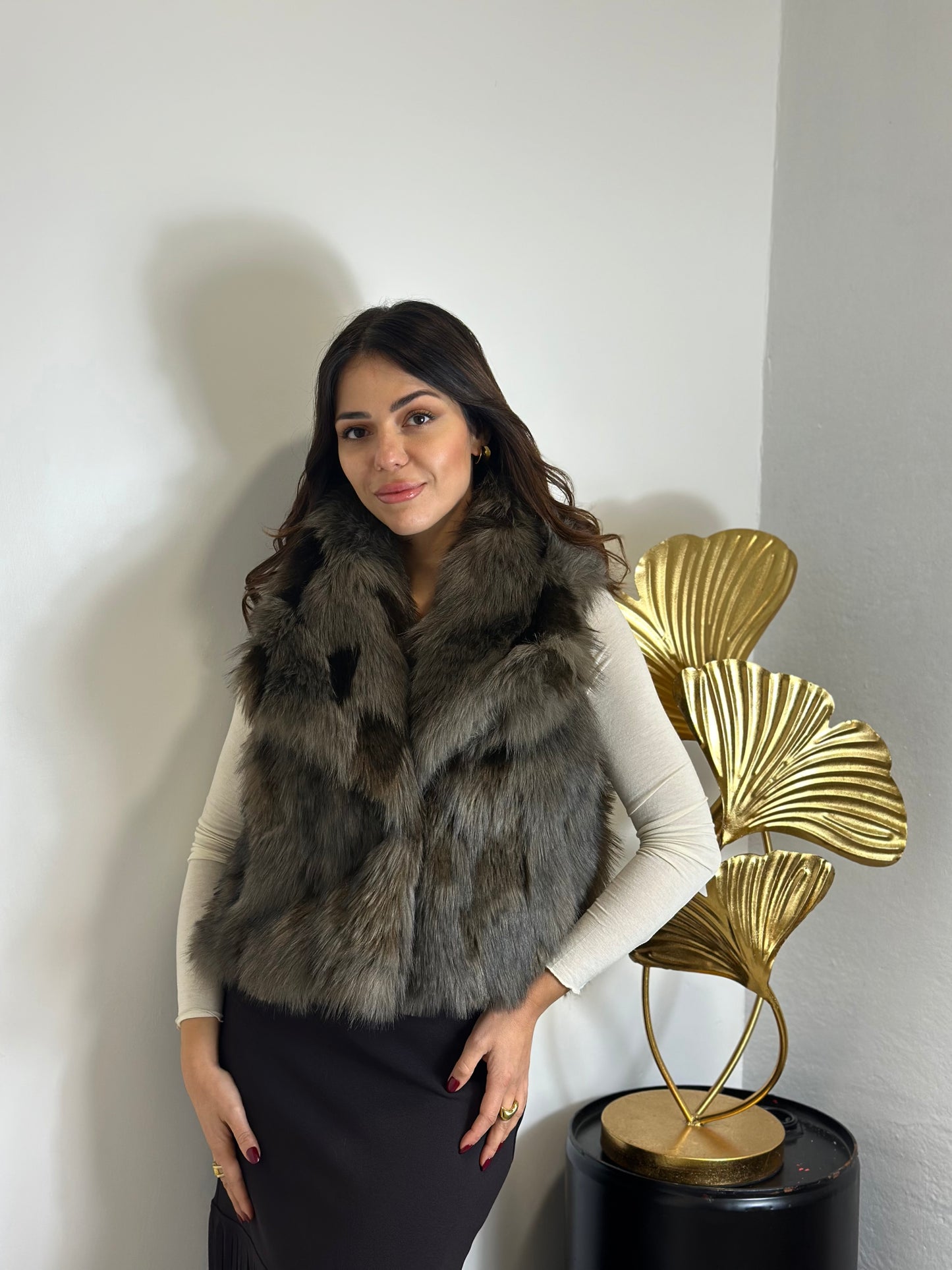 Gilet in ecopelliccia sfumature