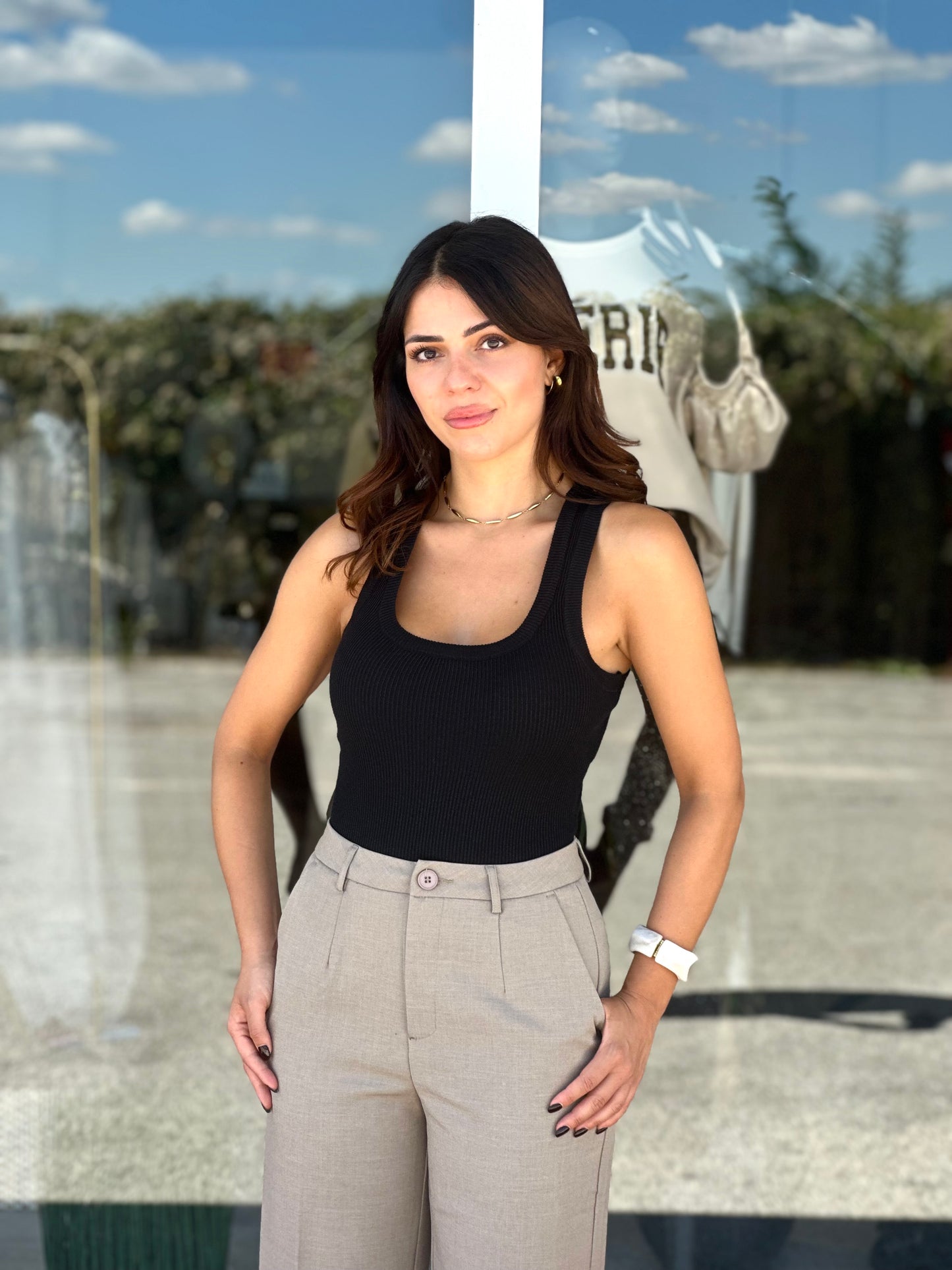 Top in lurex sottogiacca