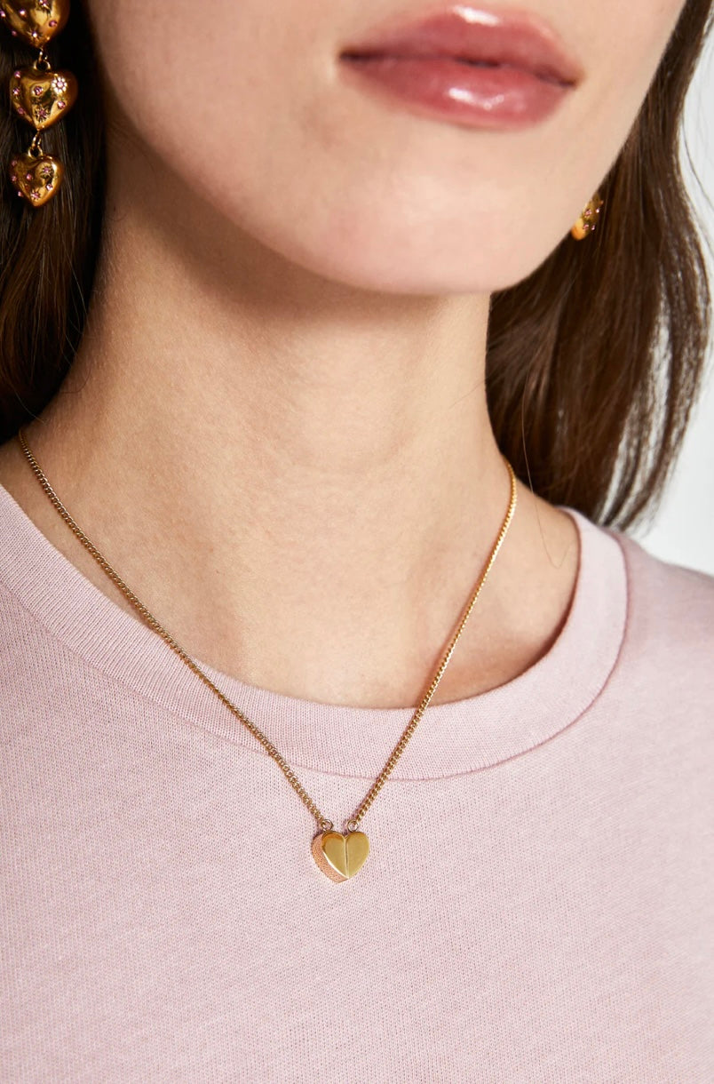 COLLANA GIOROCOLLO CUORE MAGNET ACC.INO.ORO