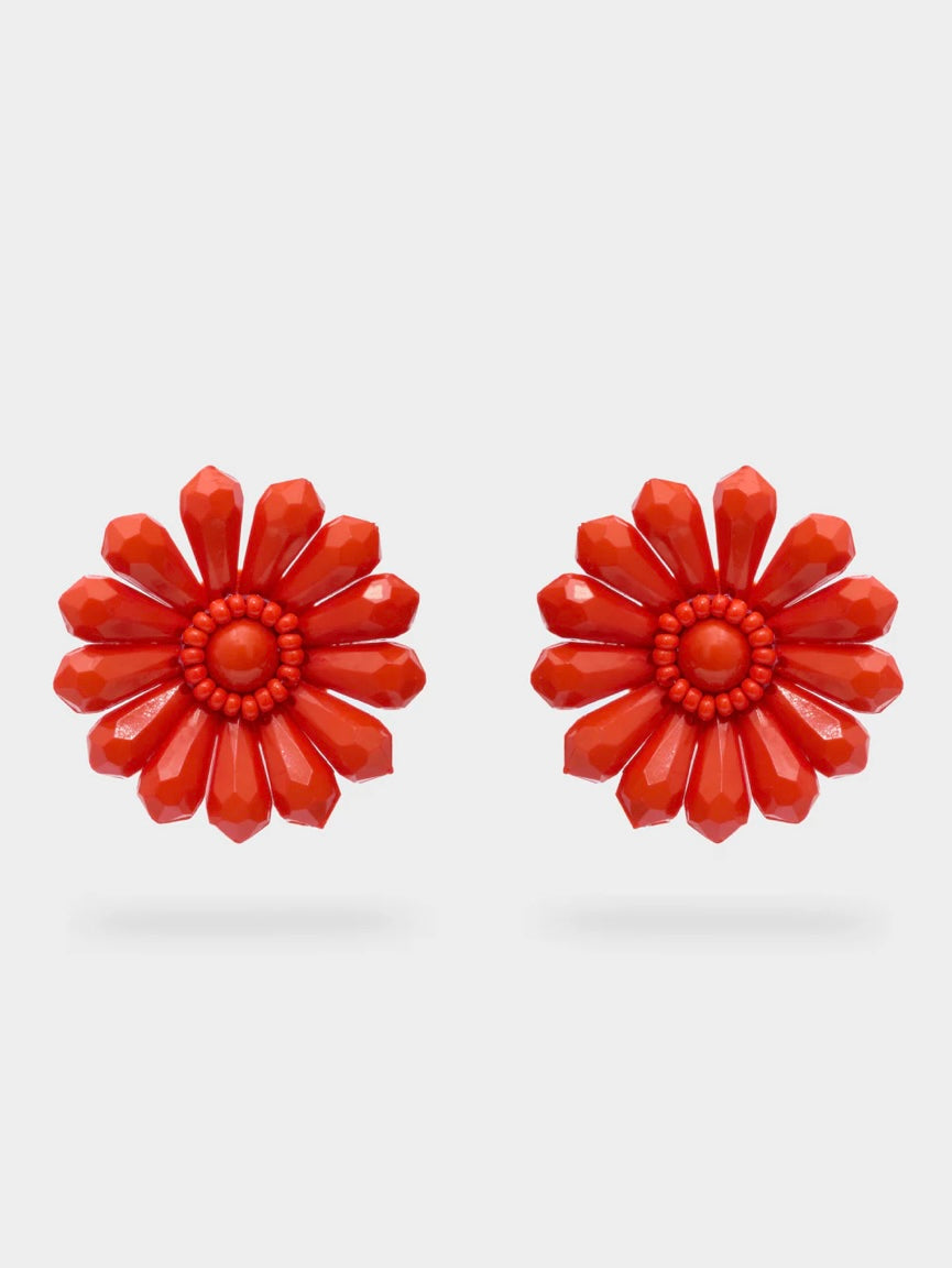 ORECCHINI NINA LUNGHI FIORE+PERLINE