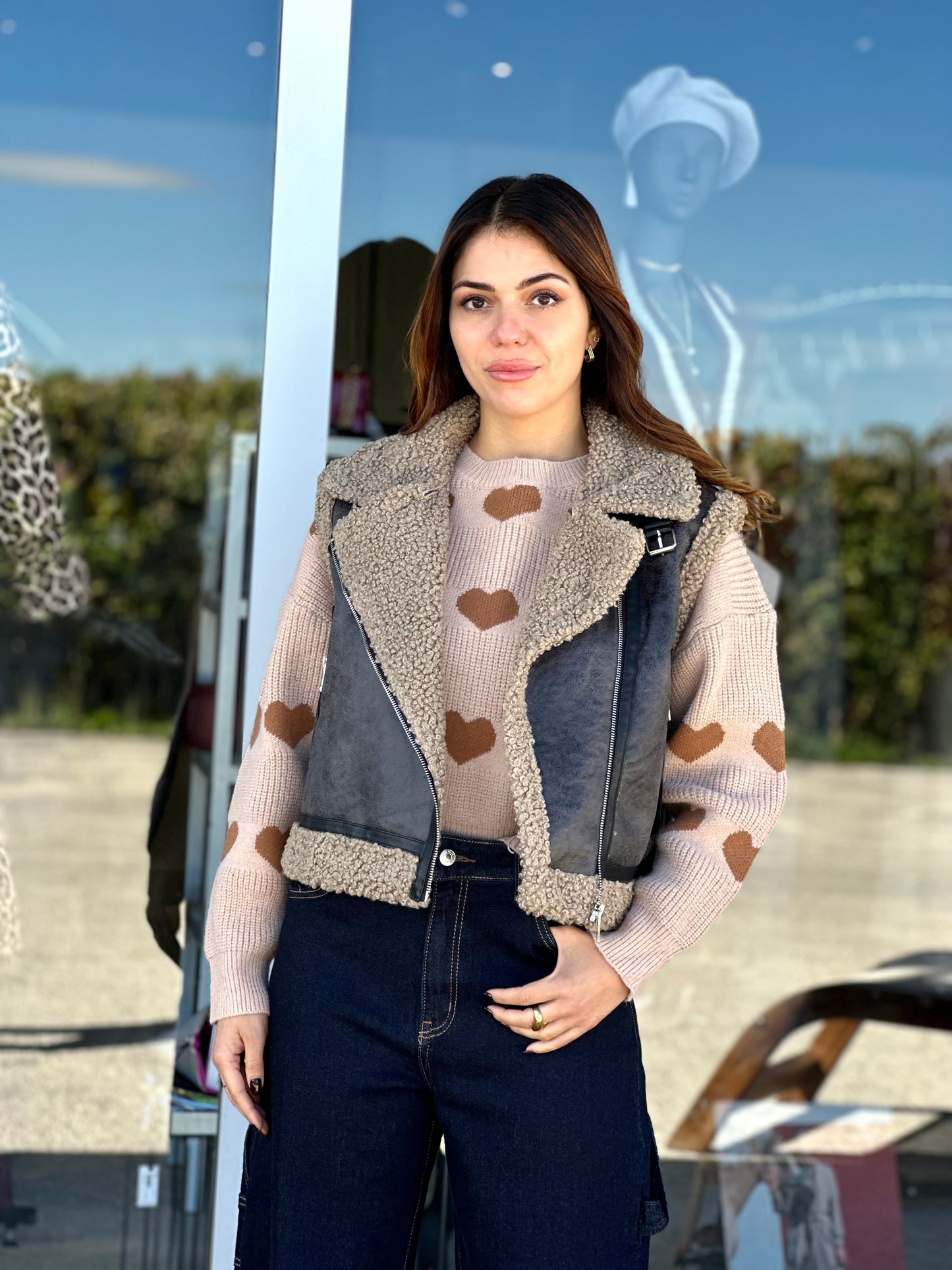 Gilet in ecomontone