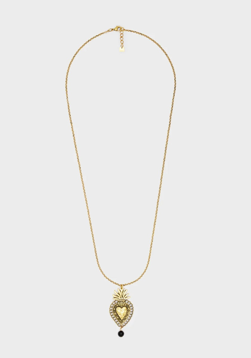 COLLANA PENDENTE CUORE SACRO ORO