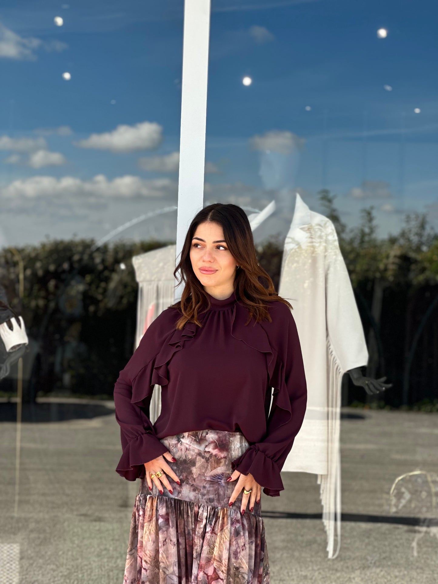 Blusa volant kikisix