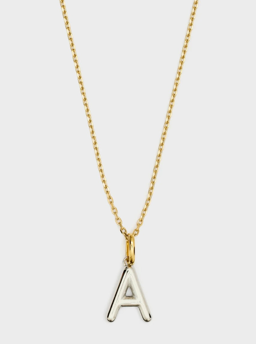COLLANA LETTERING SMALL ORO/ARGENTO A