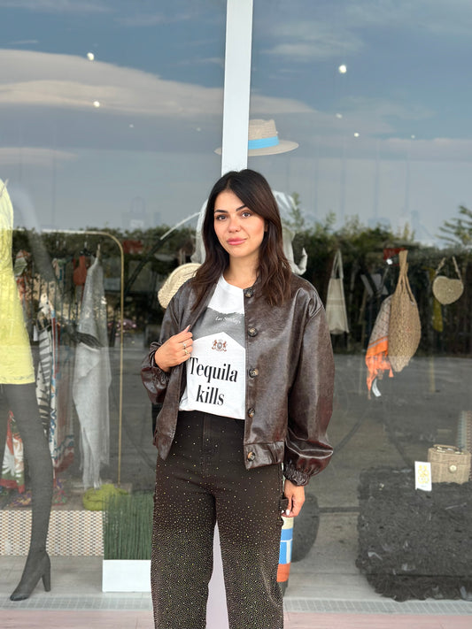 Bomber effetto vintage
