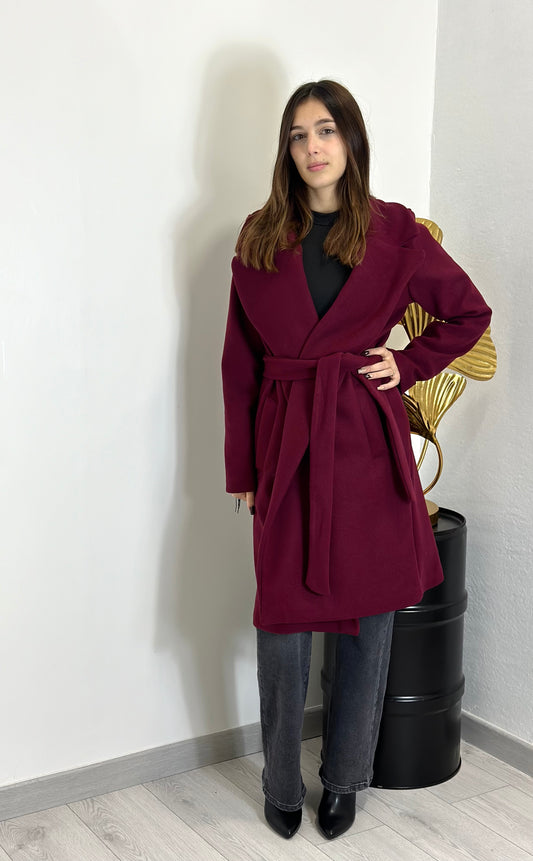 Cappotto con cintura