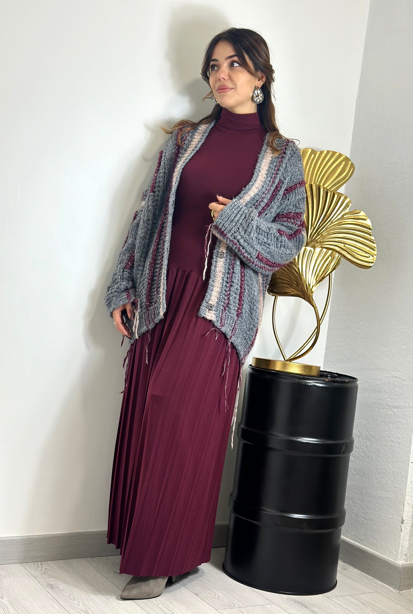 Maxi cardigan D’Elle