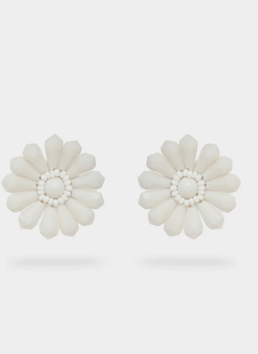 ORECCHINI NINA LUNGHI FIORE+PERLINE