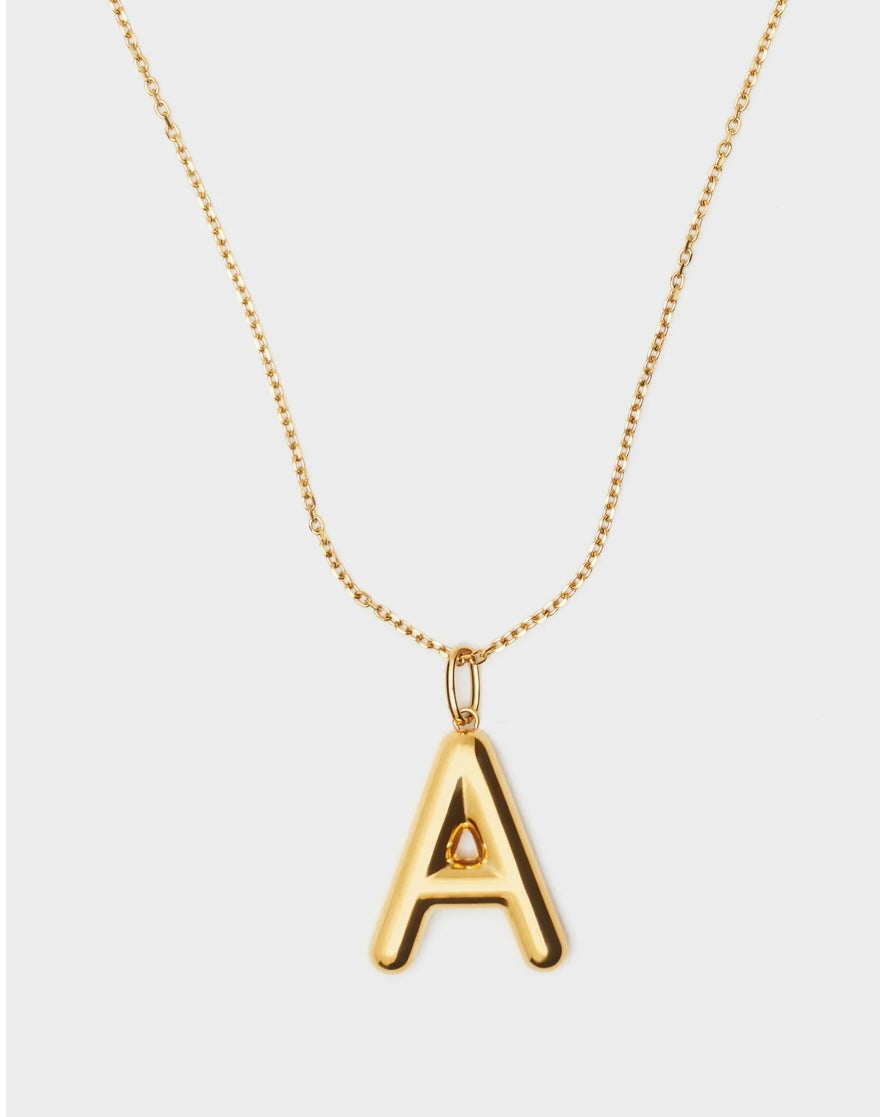 COLLANA ALPHABET CIONDOLO+LETTERA A