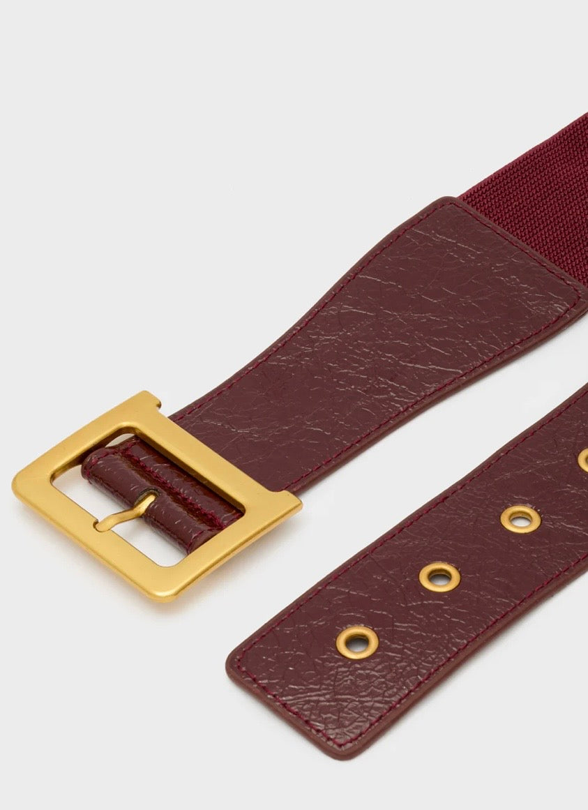 CINTURA ELASTICA LUNA BORDEAUX