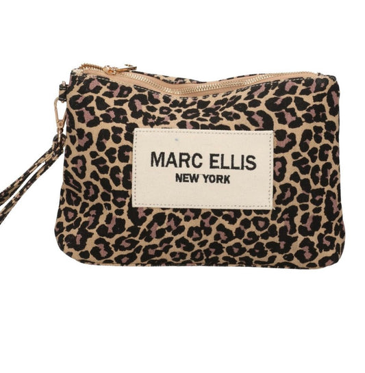 MARC ELLIS BUBY LEOPARD CLUTCH LEOPARD/CAMEL