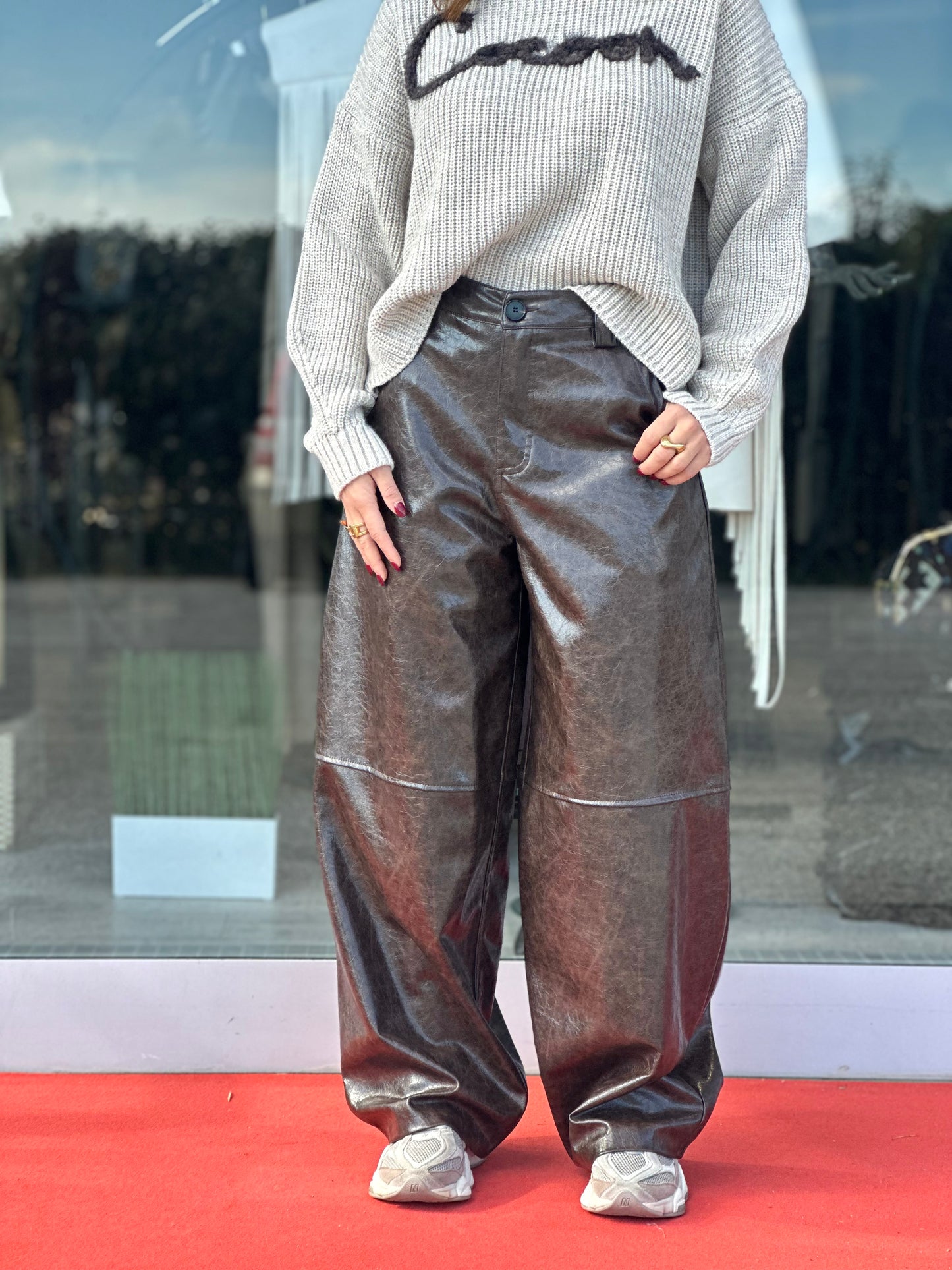 Pantaloni effetto vintage Lumina