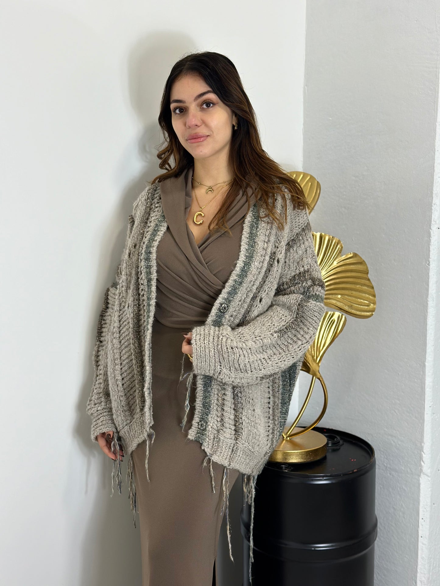 Maxi cardigan D’Elle