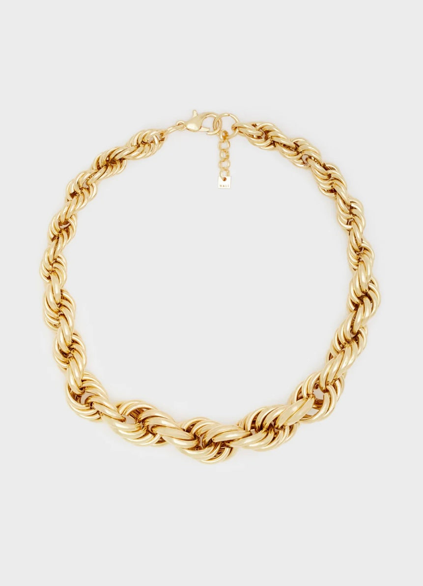 COLLANA MAGLIA INANELLATA ORO