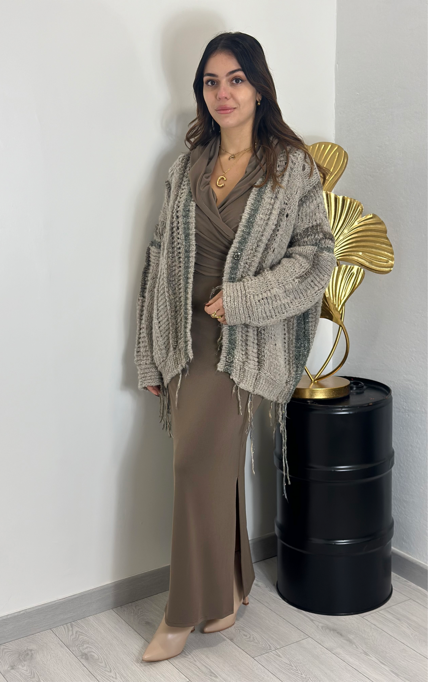 Maxi cardigan D’Elle