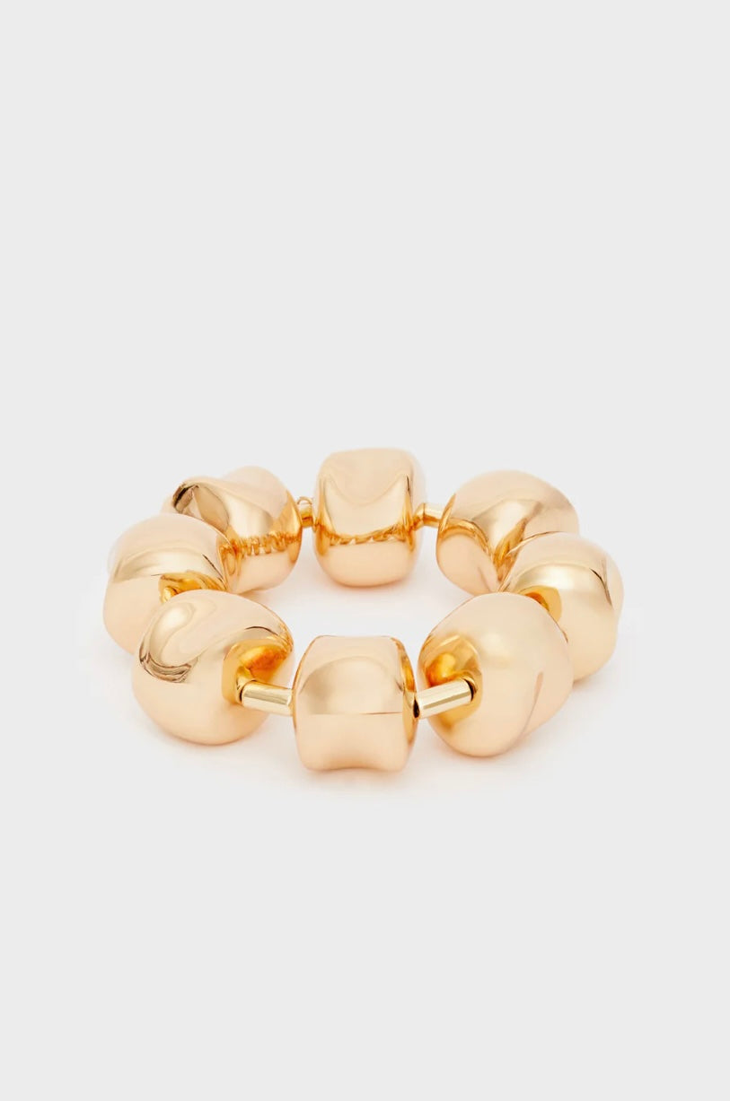 BRACCIALE CILINDRI OVERSIZE ORO