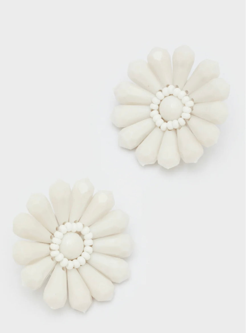 ORECCHINI NINA LUNGHI FIORE+PERLINE