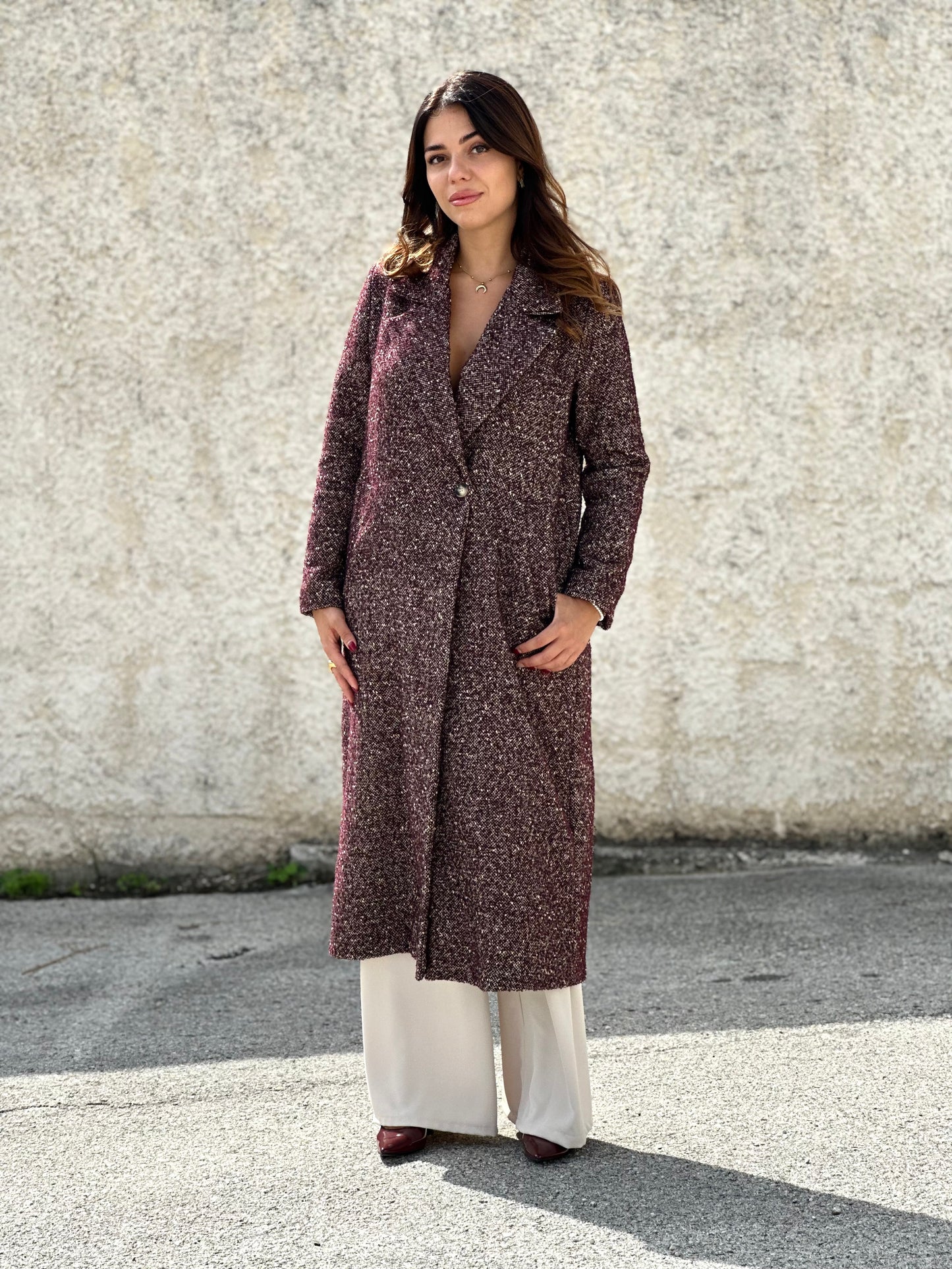 Cappotto bouclé Saiph