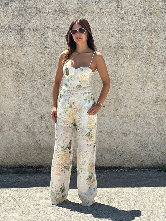Coordinato fiori sangallo