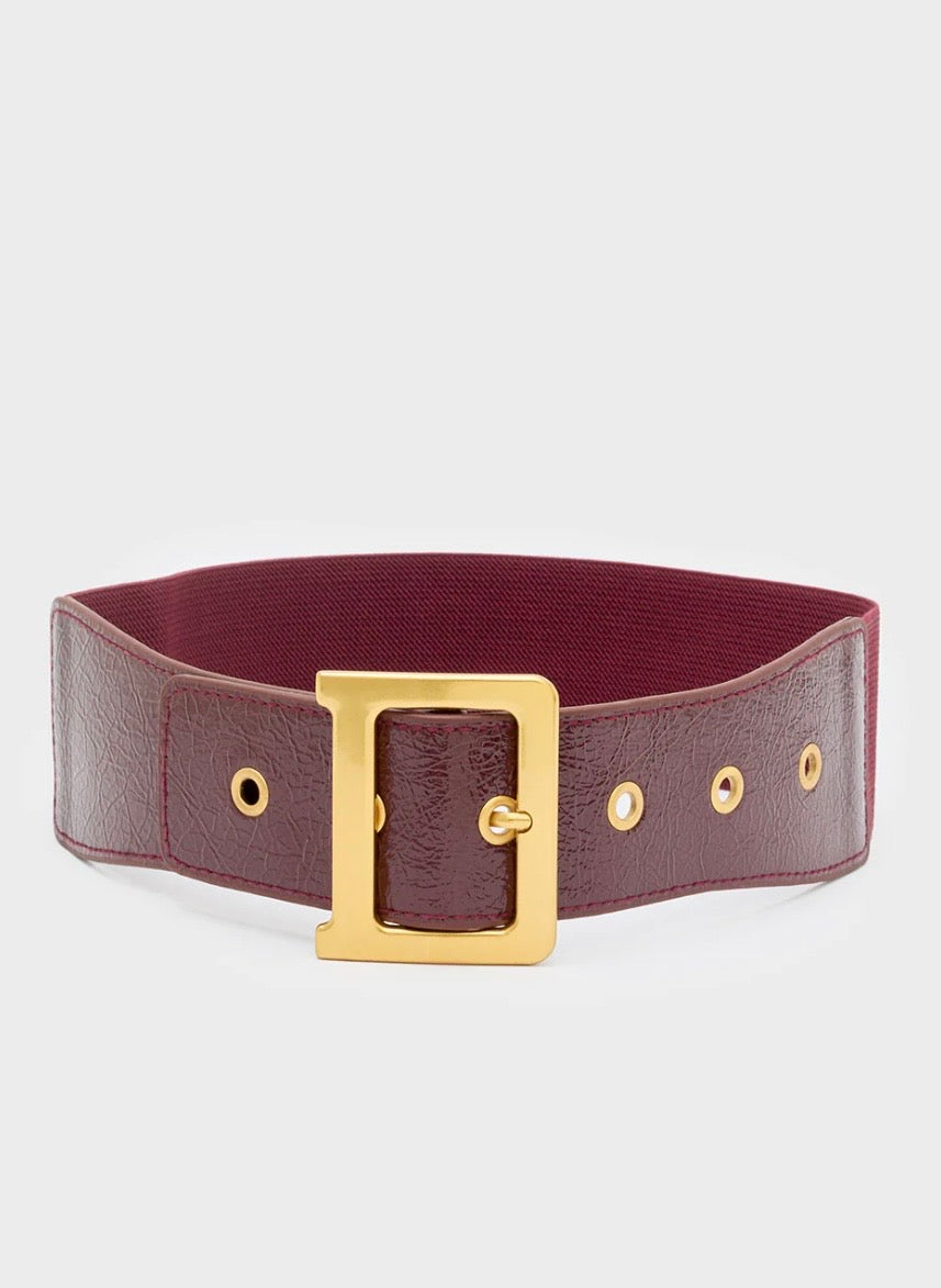CINTURA ELASTICA LUNA BORDEAUX