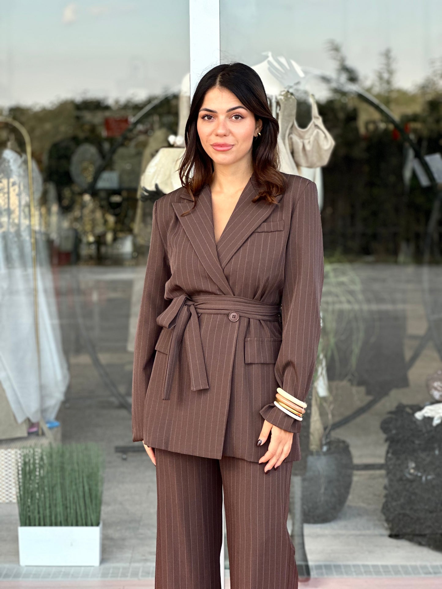 Tailleur gessato office