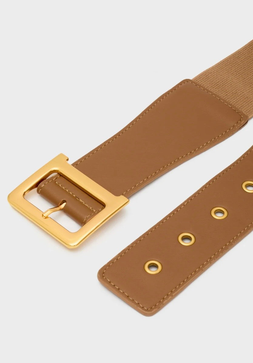 CINTURA ELASTICA SANDY MARRONE