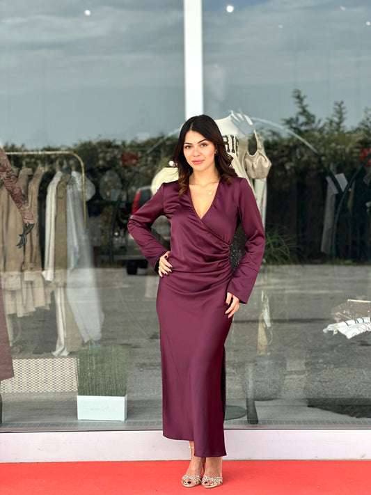 Abito satin Saiph