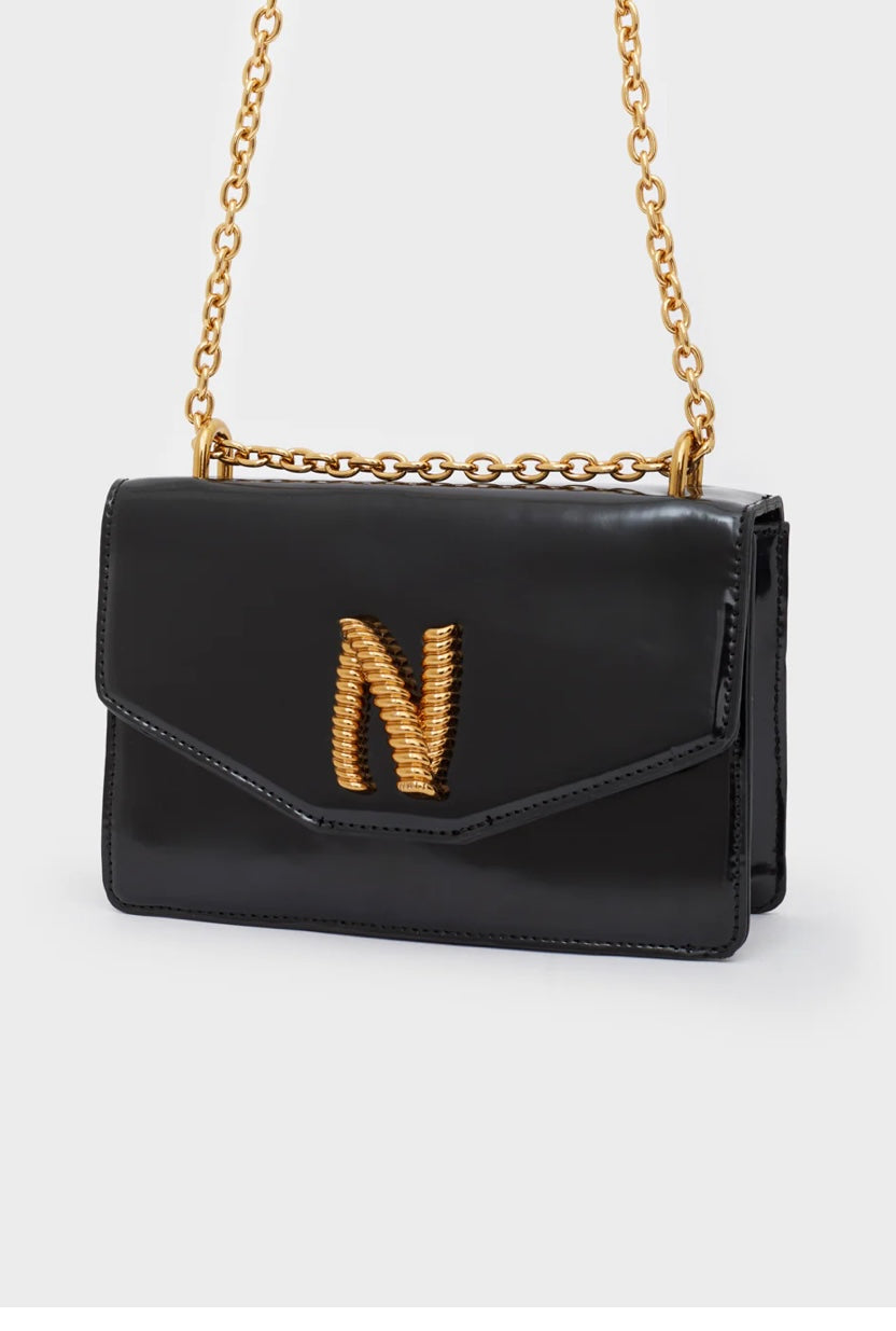 BORSA NATASHA LUCIDA NERO