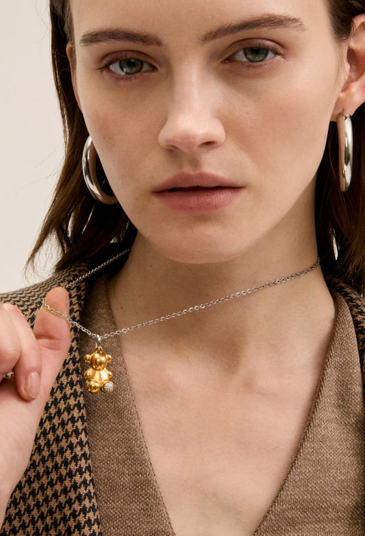 COLLANA CIONDOLO TEDDY ACC.INO. ORO