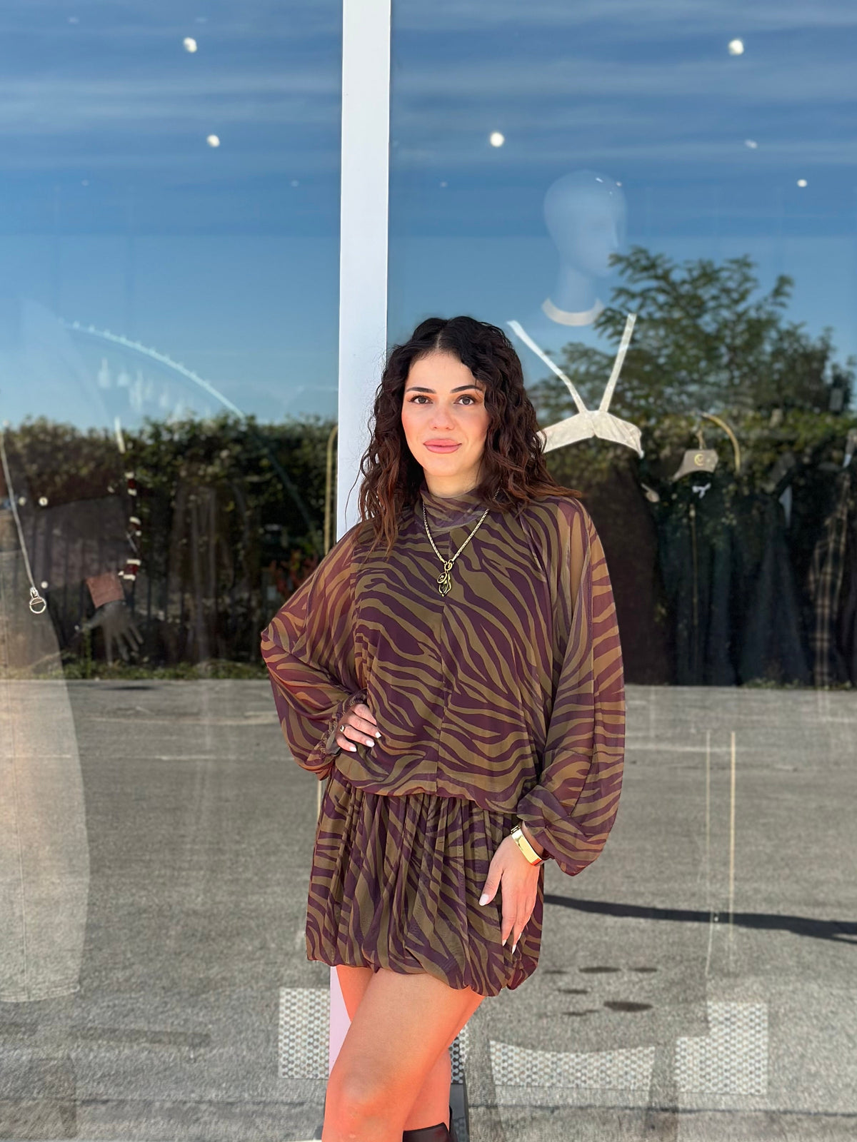 Abito animalier Lumina