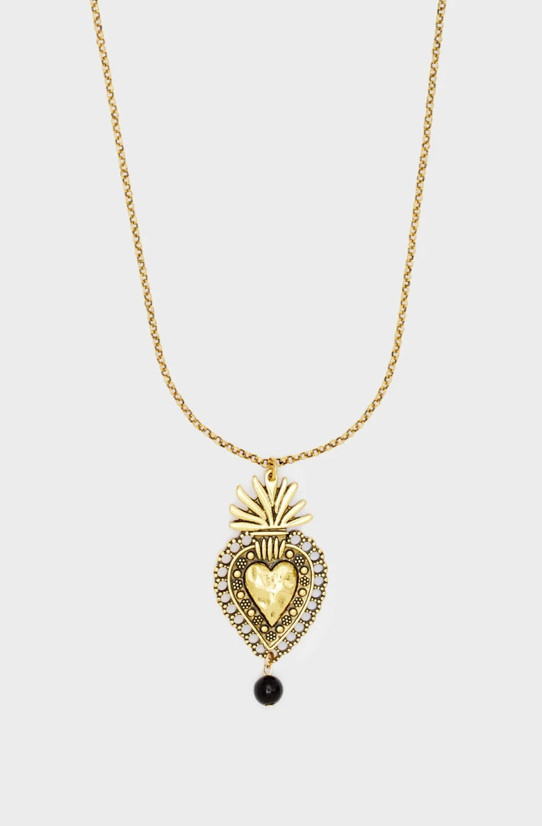 COLLANA PENDENTE CUORE SACRO ORO