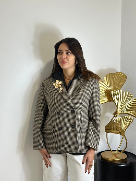 Blazer pied de poule doppiopetto