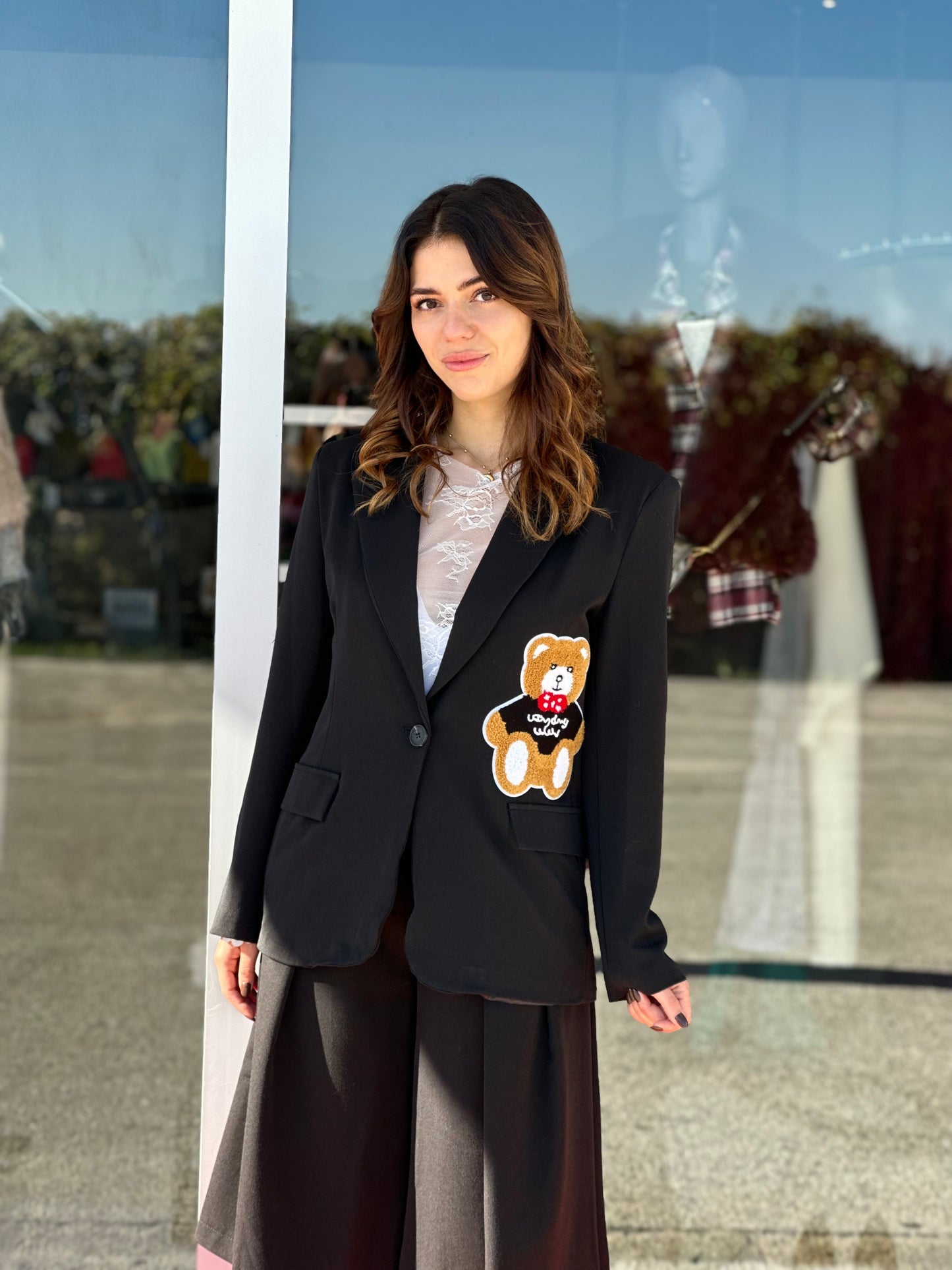 Blazer teddy da completo